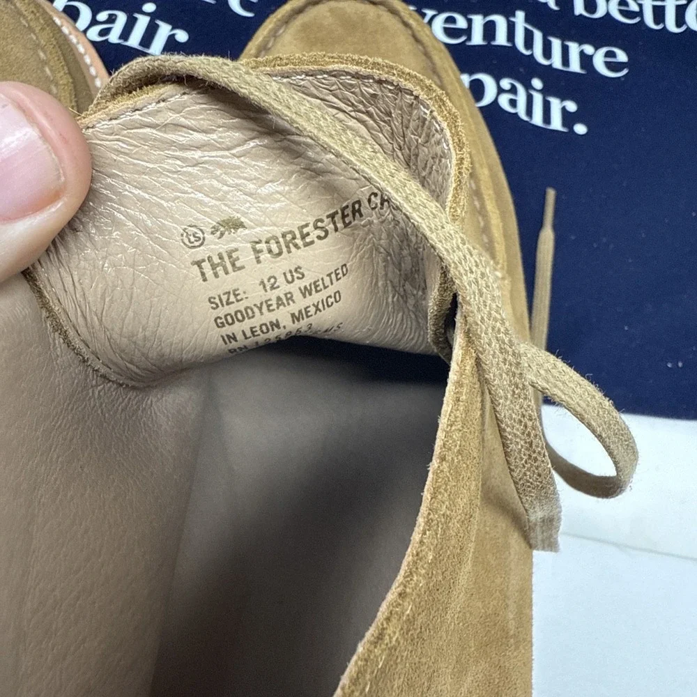 Mens 12 Taylor Stitch Forester Chukka Boot Brown Suede Ankle Vibram Leather
